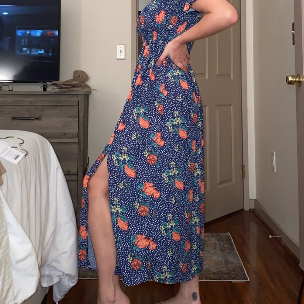 ASOS/Unique21 off-the-shoulder cittus dress